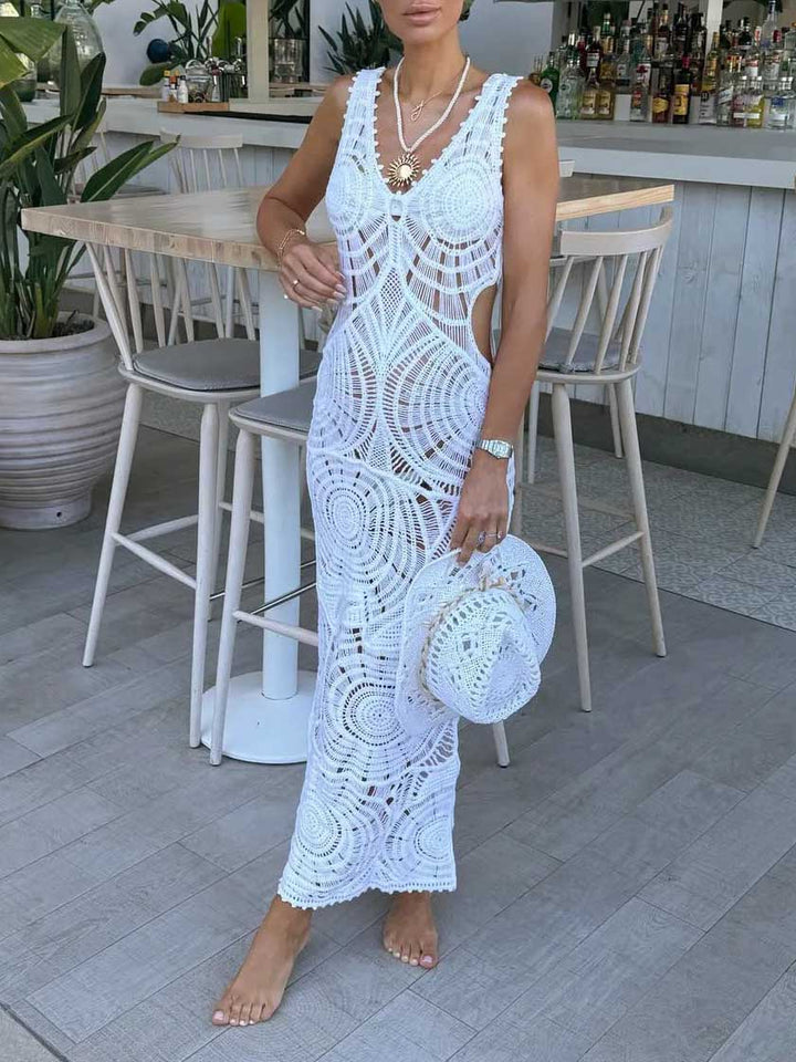 Monica | Schickes ärmelloses Maxikleid