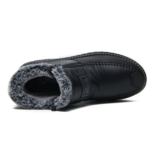 Rustan | Wasserdicht Rutschfest Baumwoll-Leder Stiefelette