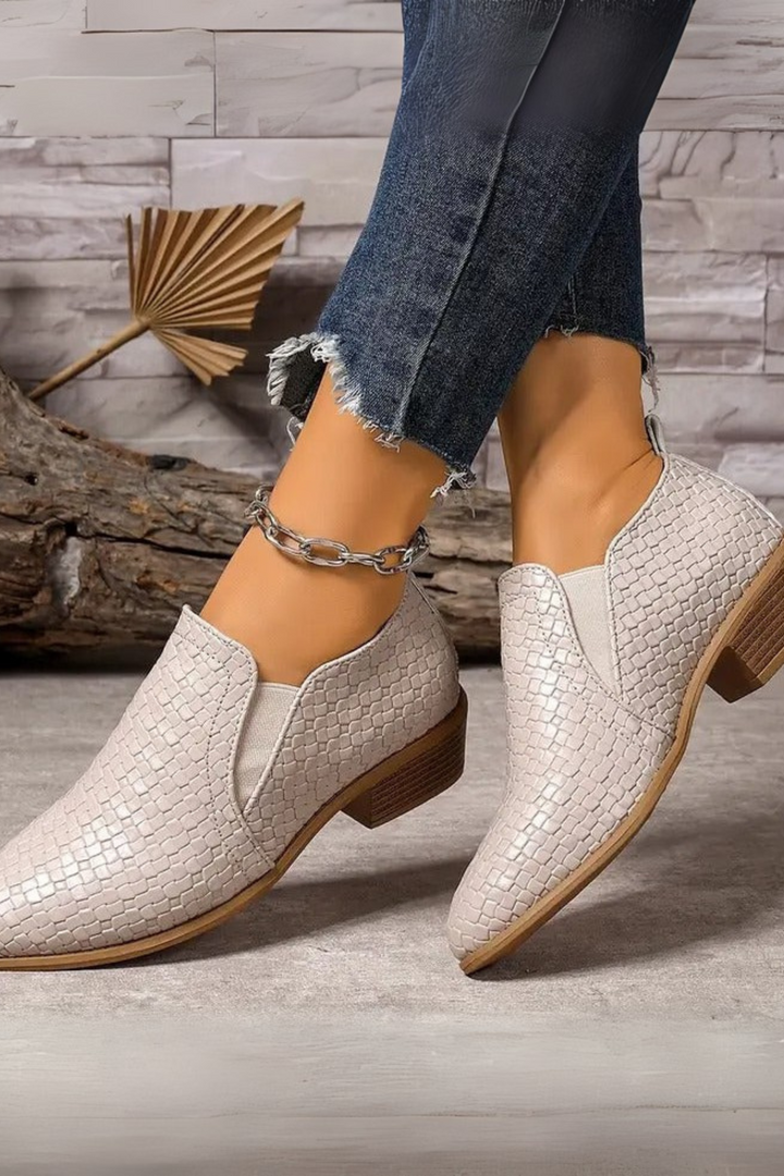 Xandra Orthopädische Oxford-Schuhe aus Leder - Weiß