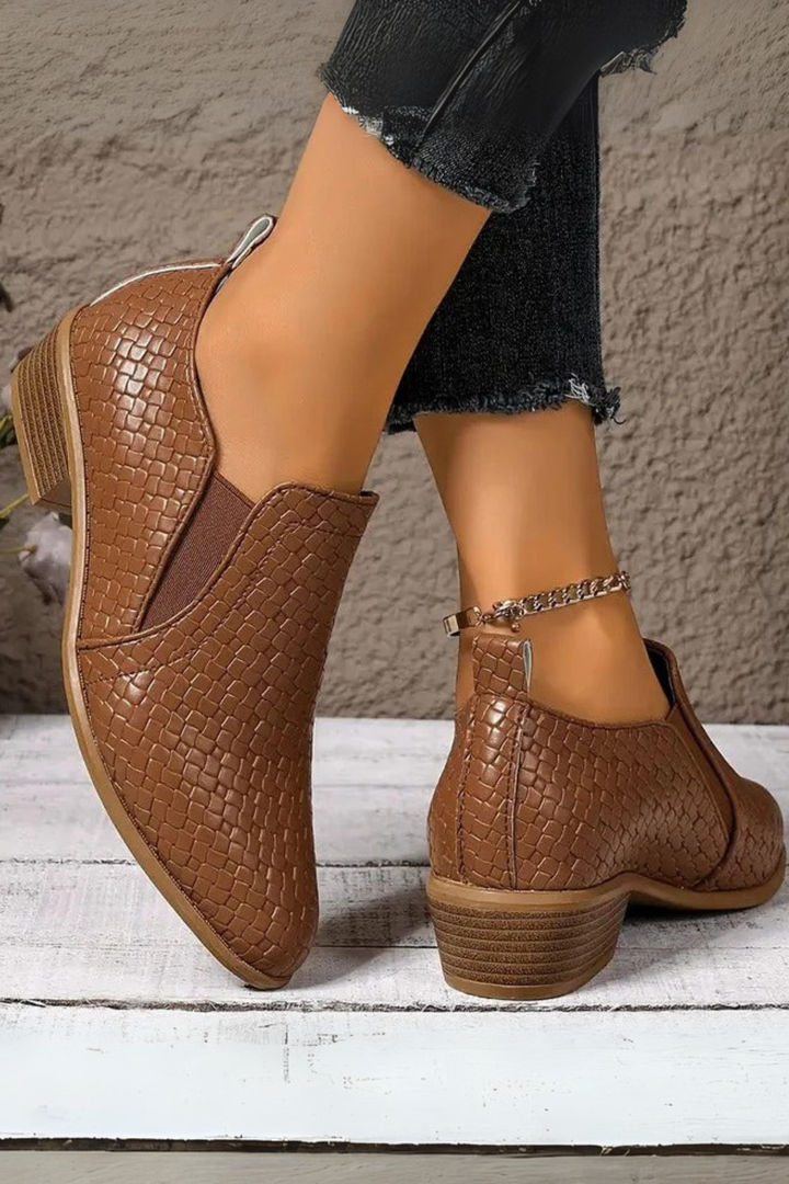 Xandra Orthopädische Oxford-Schuhe aus Leder - Braun