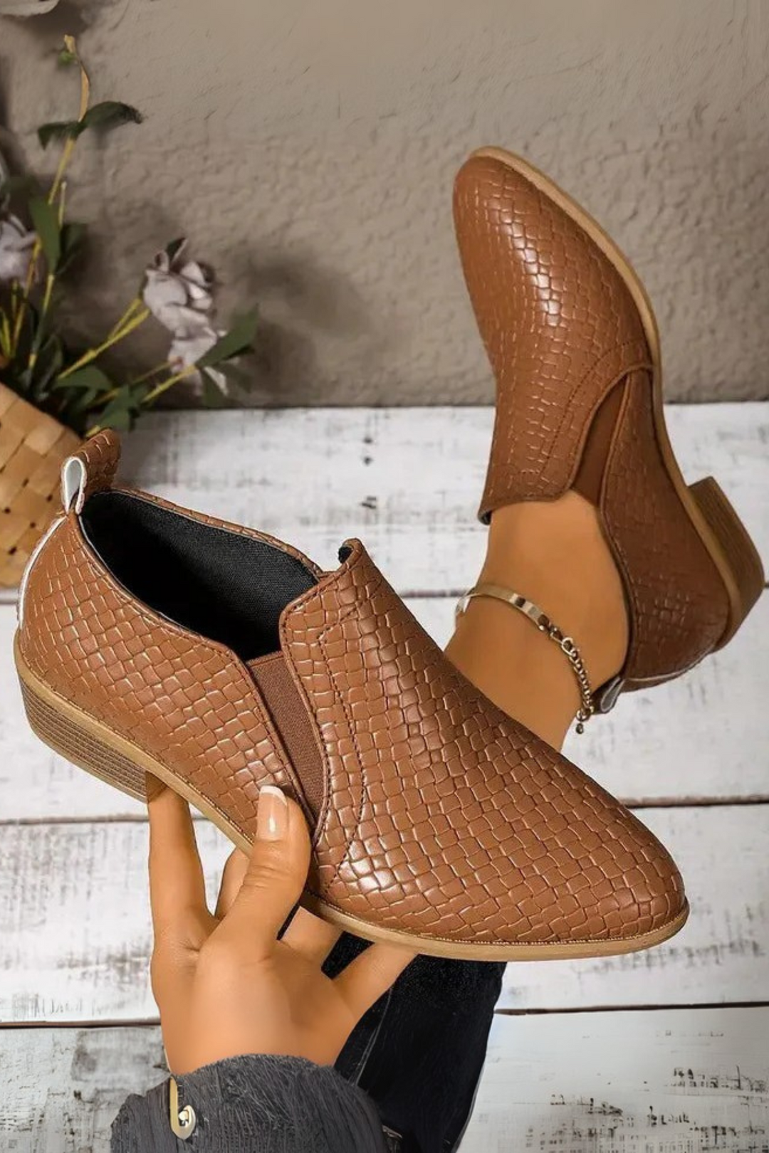 Xandra Orthopädische Oxford-Schuhe aus Leder - Braun