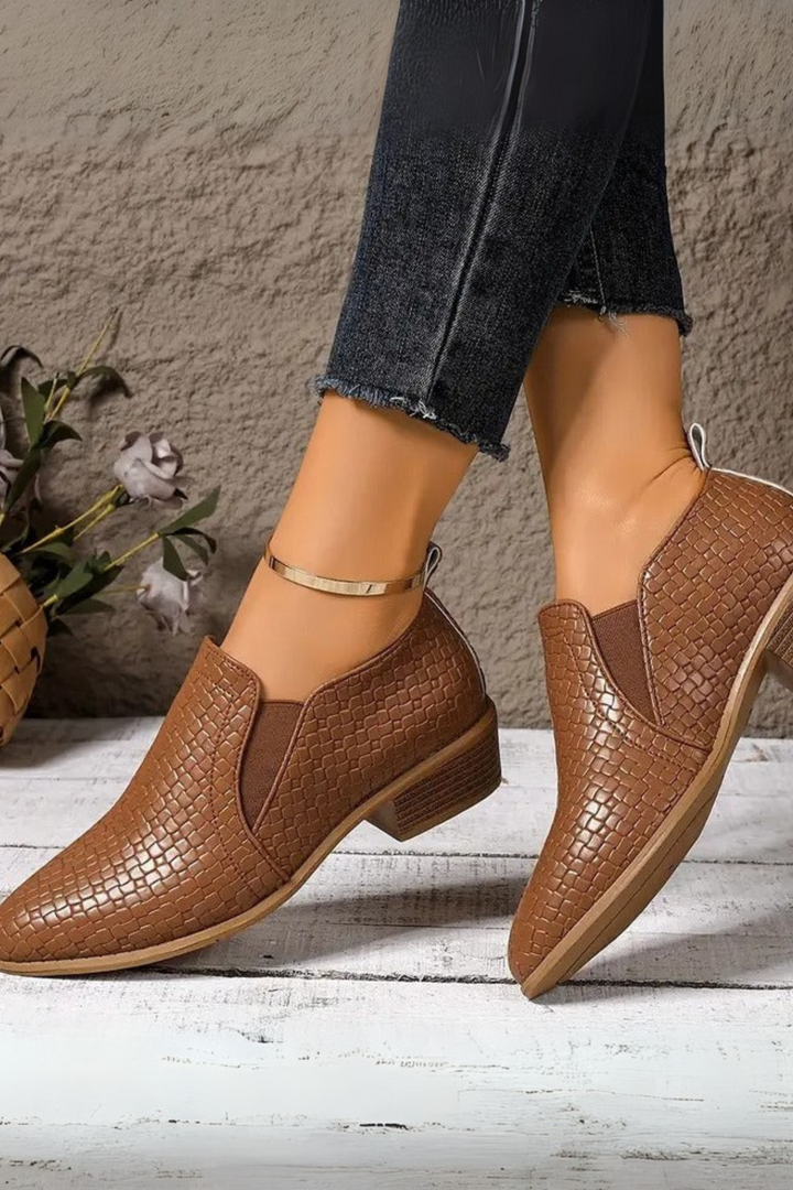 Xandra Orthopädische Oxford-Schuhe aus Leder - Braun