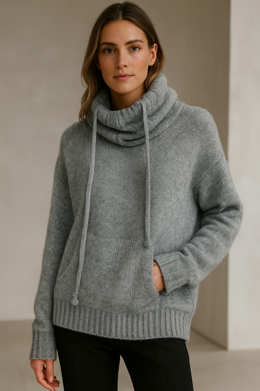 Xena | Long Sleeve Sweater mit Tasche