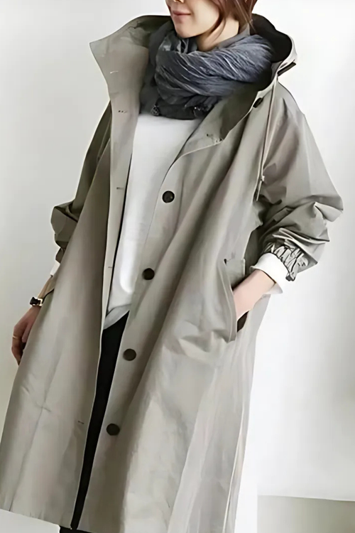 Dolly Stilvoller Trenchcoat - Hellgrau