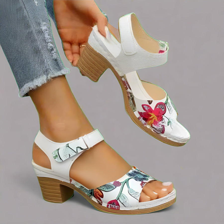 Elsa Handcrafted Peep-Toe Sandal