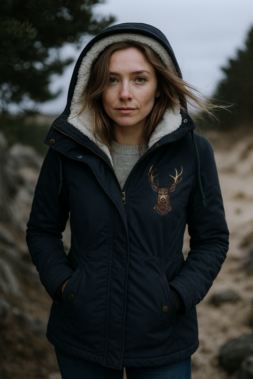 Andrea Gepolsterte Komfortjacke - Blau