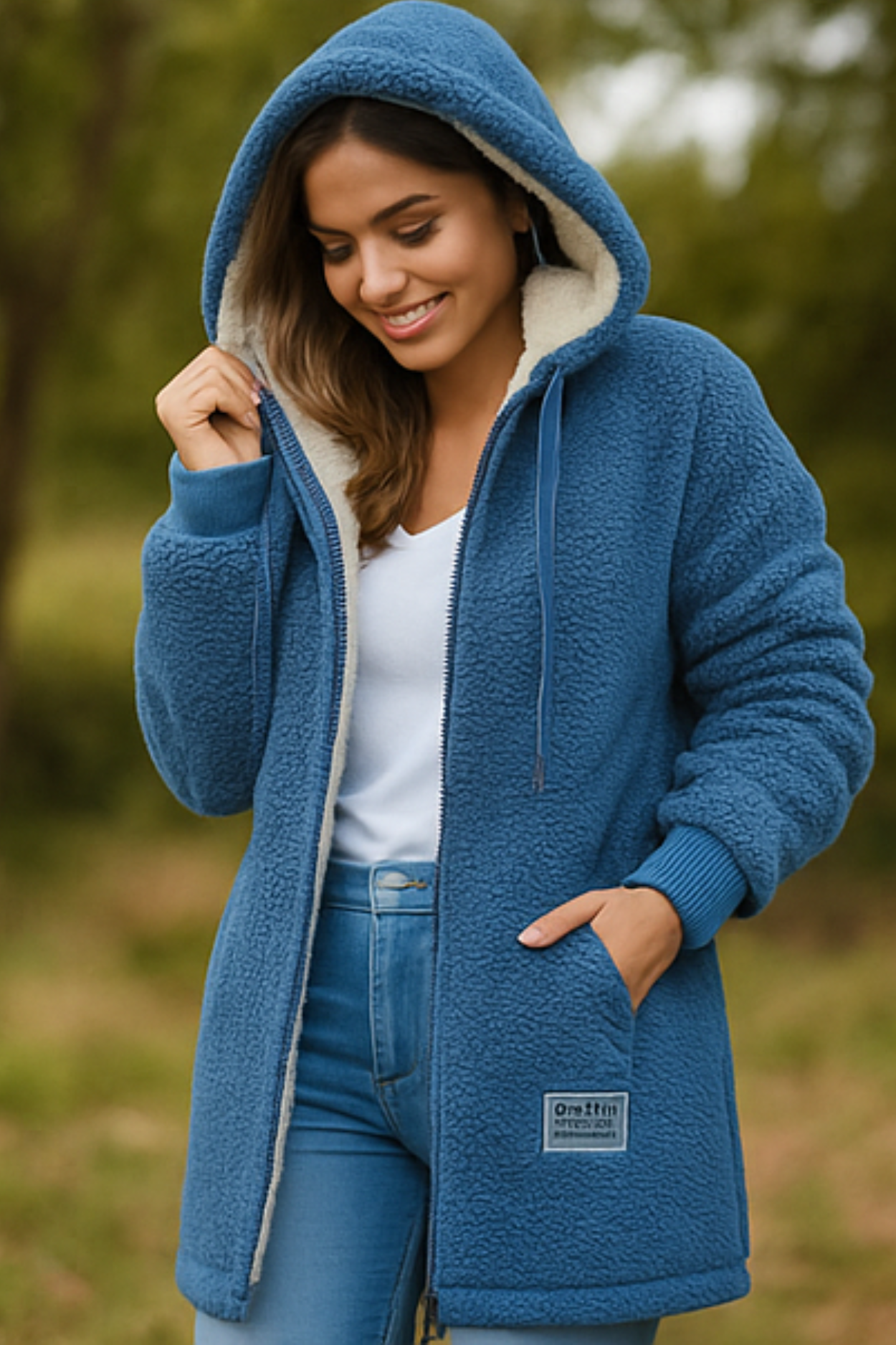 Serena Fleecejacke - Blau