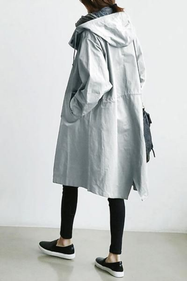 Dolly Stilvoller Trenchcoat - Grau