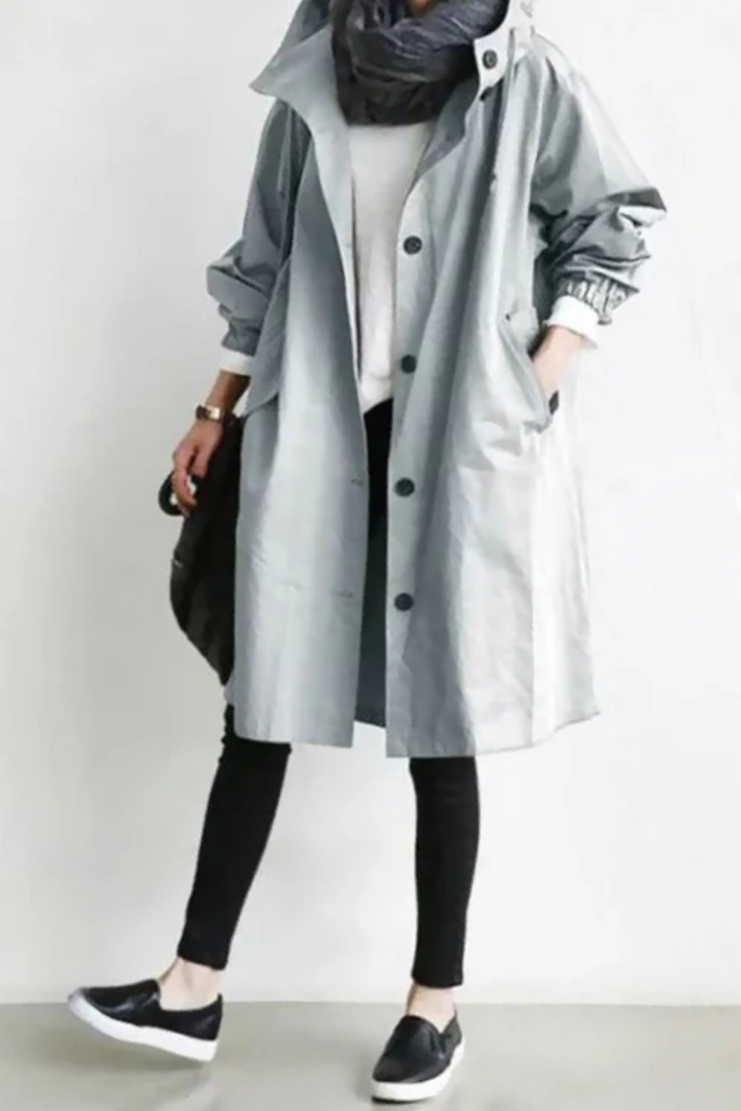 Dolly Stilvoller Trenchcoat - Grau