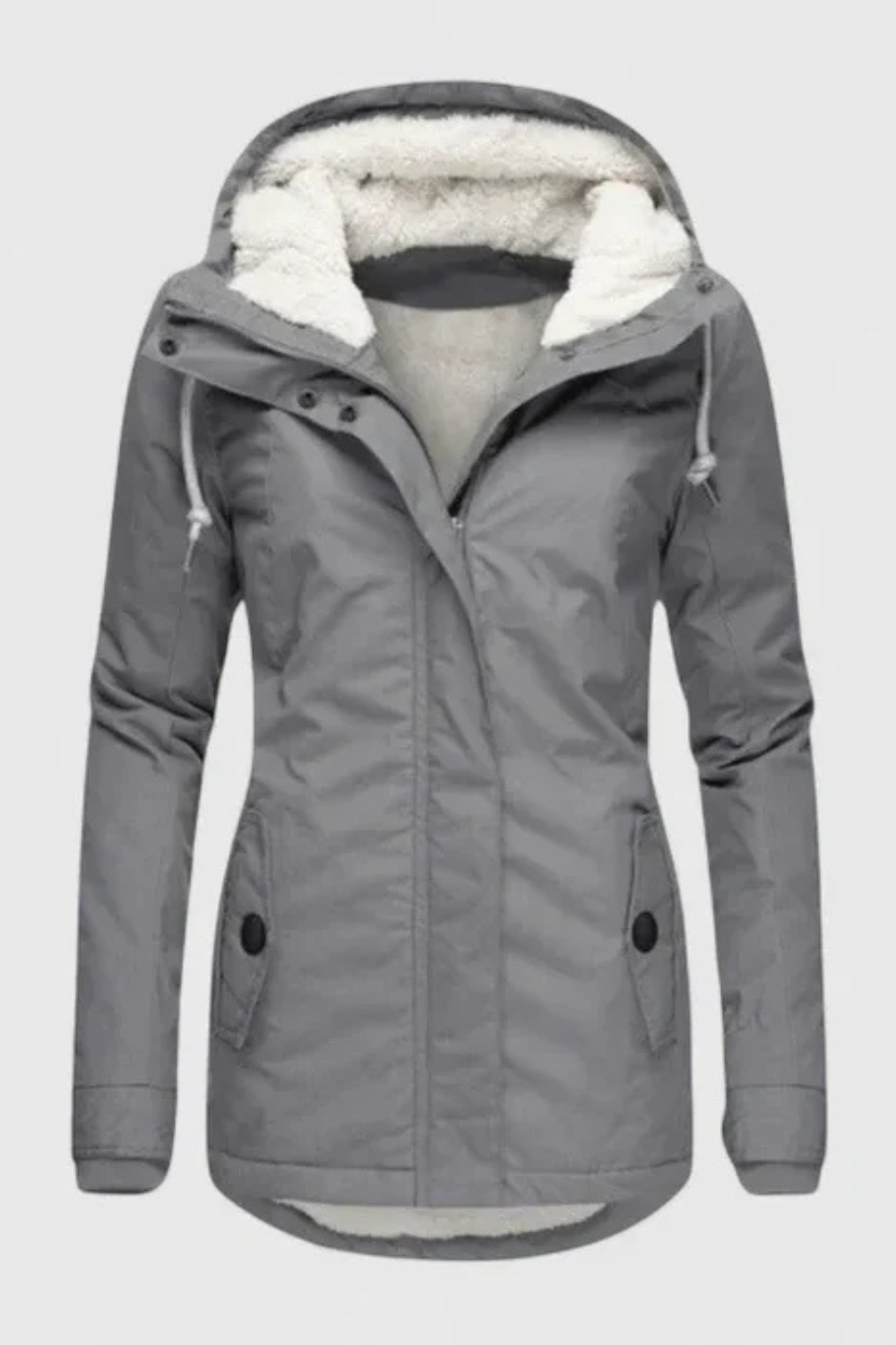 Andrea Gepolsterte Komfortjacke - Grau