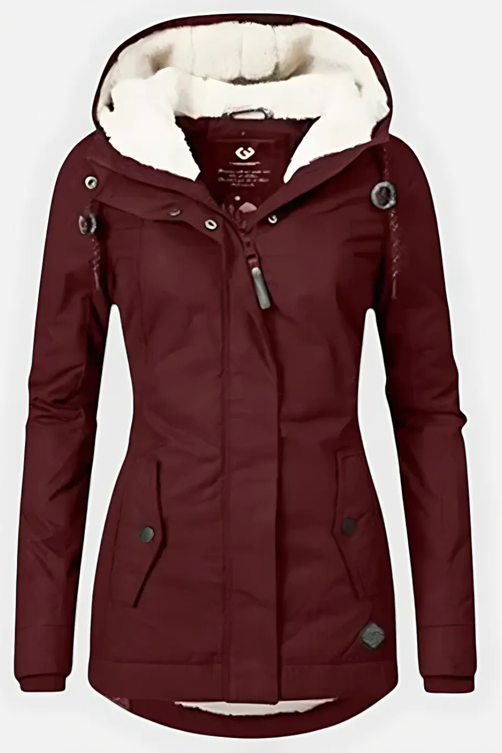 Andrea Gepolsterte Komfortjacke - Rot