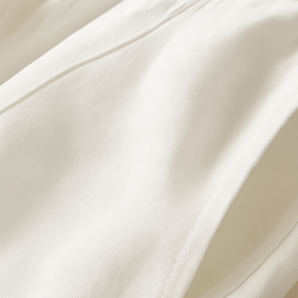 Yndira Leinenhose in Naturton -  Weiß