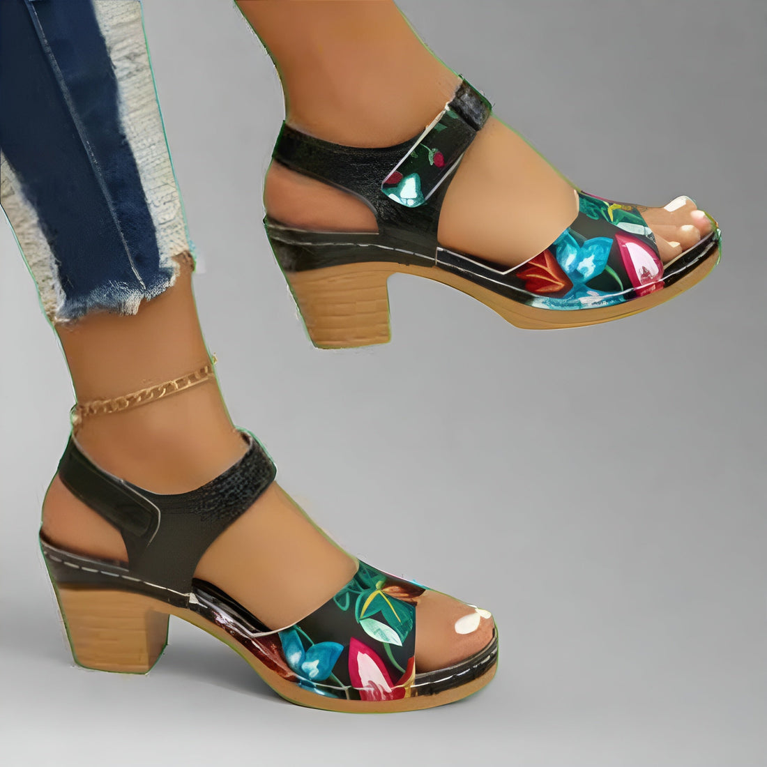 Elsa™ | Handgefertigte Peeptoe-Sandalen