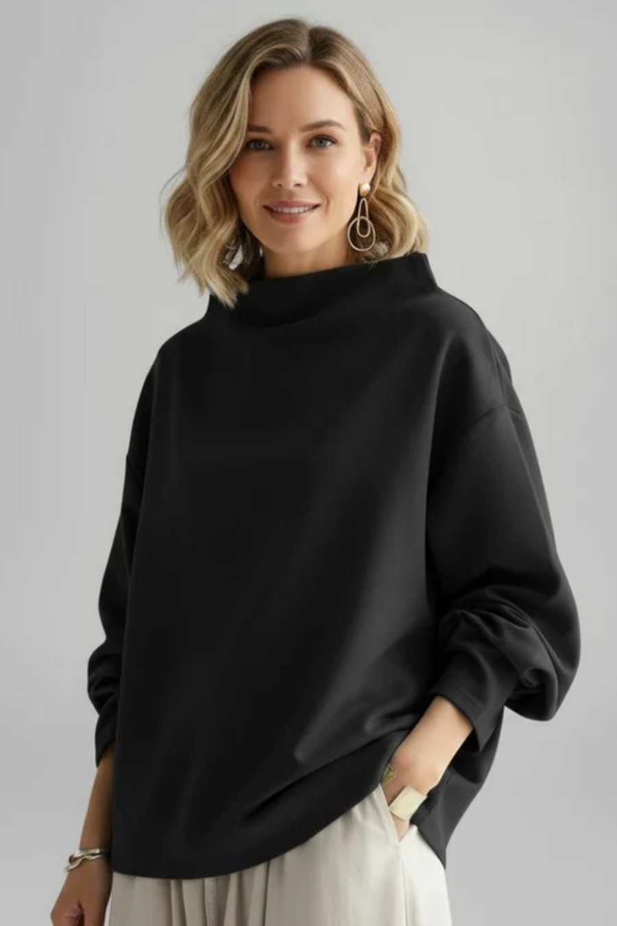 Marga Elegant Blouse | Black