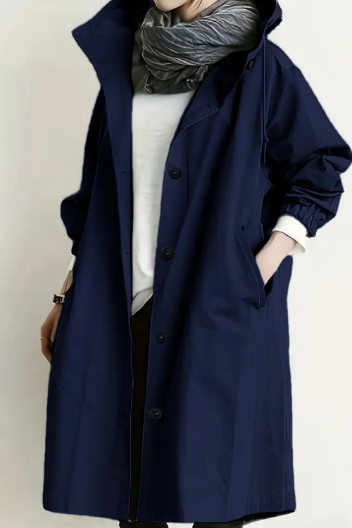 Dolly Stilvoller Trenchcoat - Marineblau