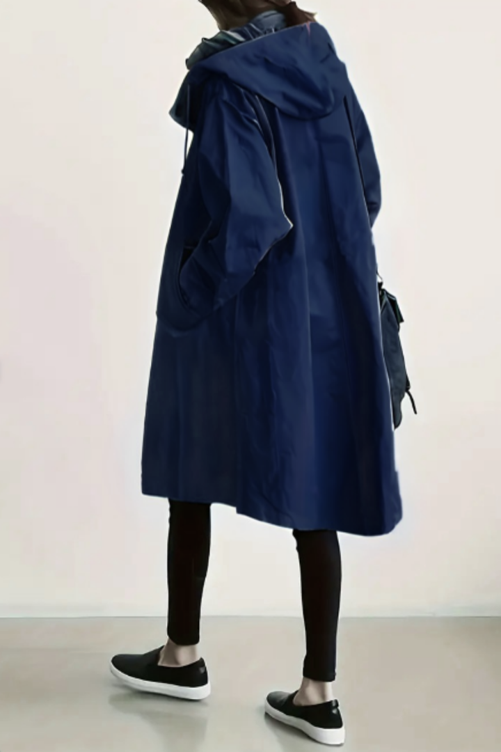 Dolly Stilvoller Trenchcoat - Marineblau