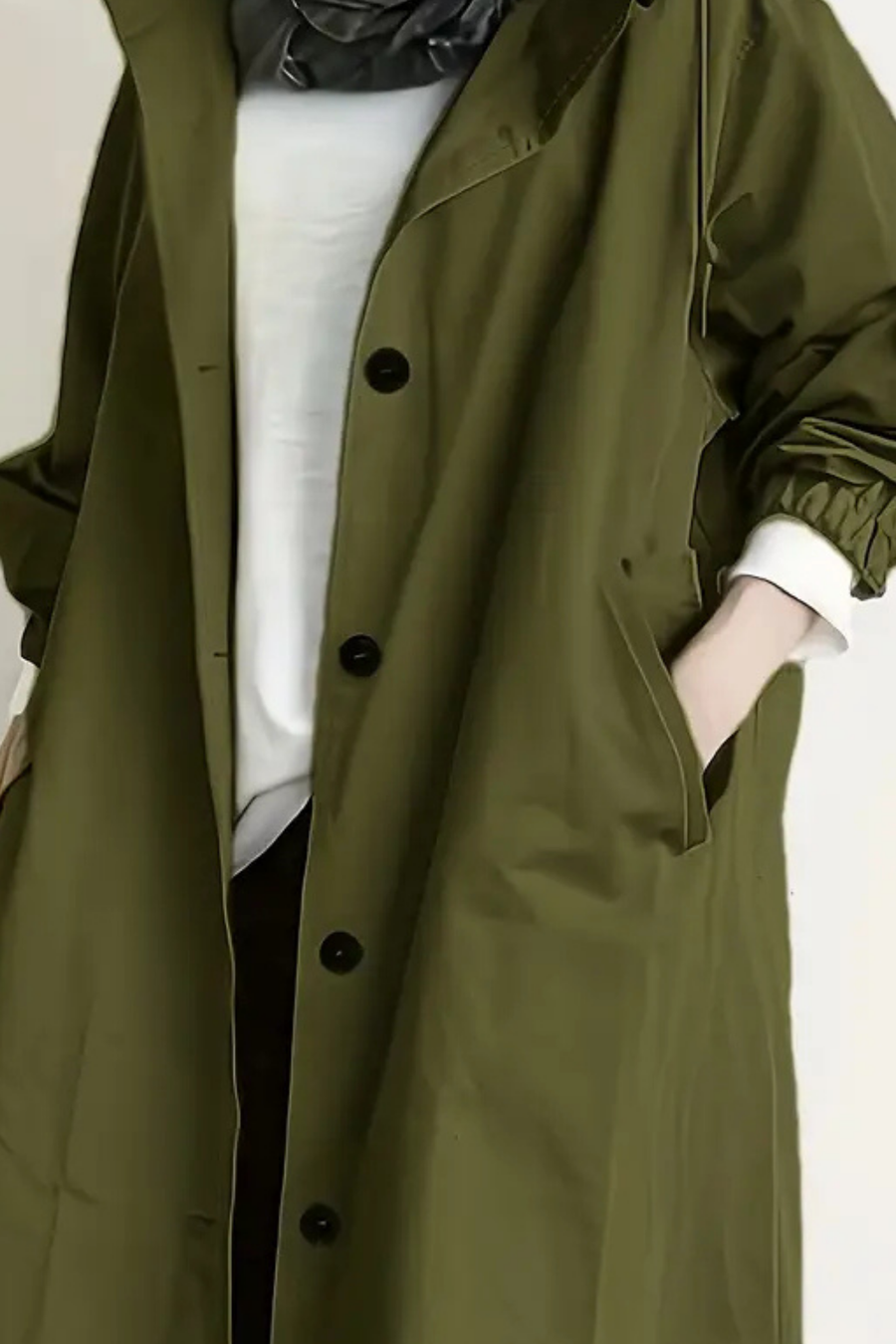Dolly Modern Trench Coat Oliv