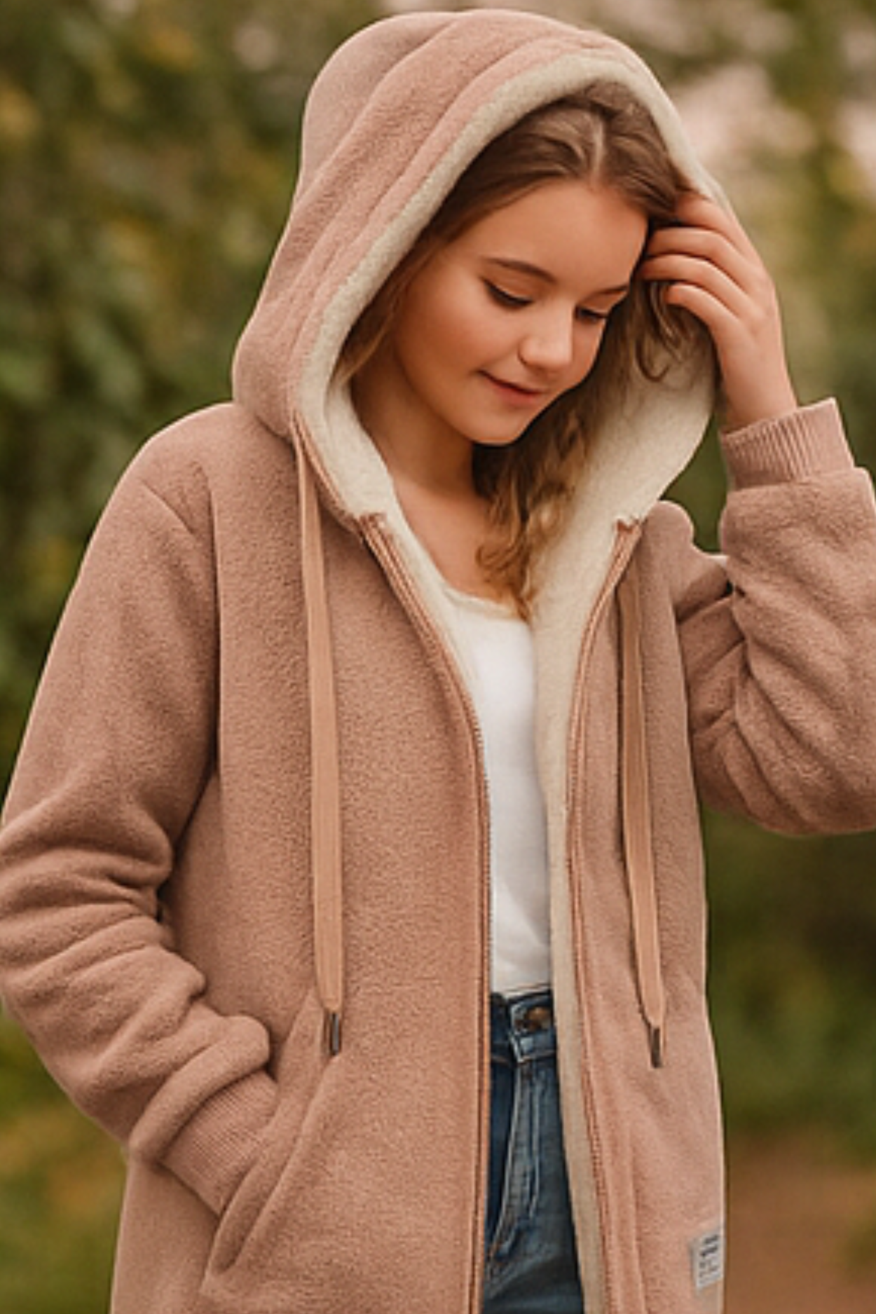 Serena Fleecejacke - Braun