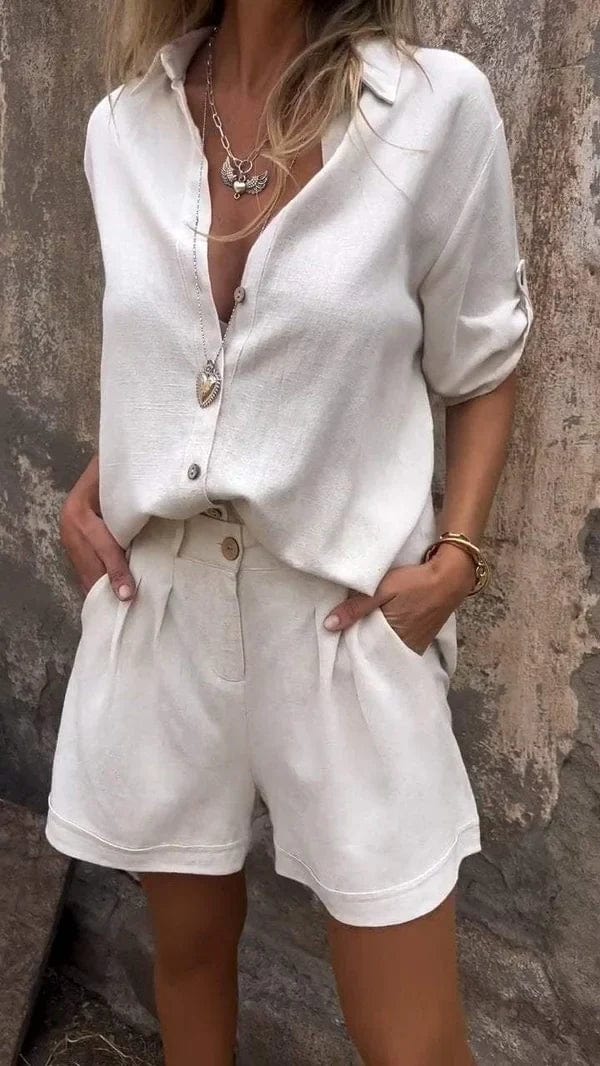 Kinsley™ | Sommerliches Set aus Leinenstoff
