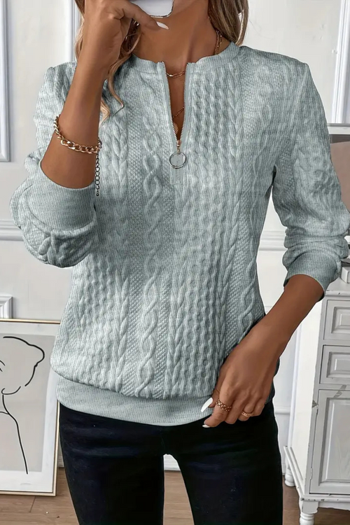 Melanie Vielseitiger Herbstpullover - Blau