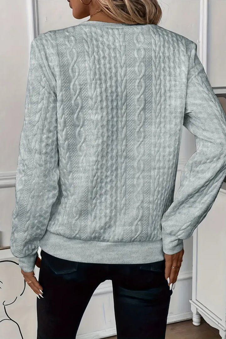 Melanie Vielseitiger Herbstpullover - Blau