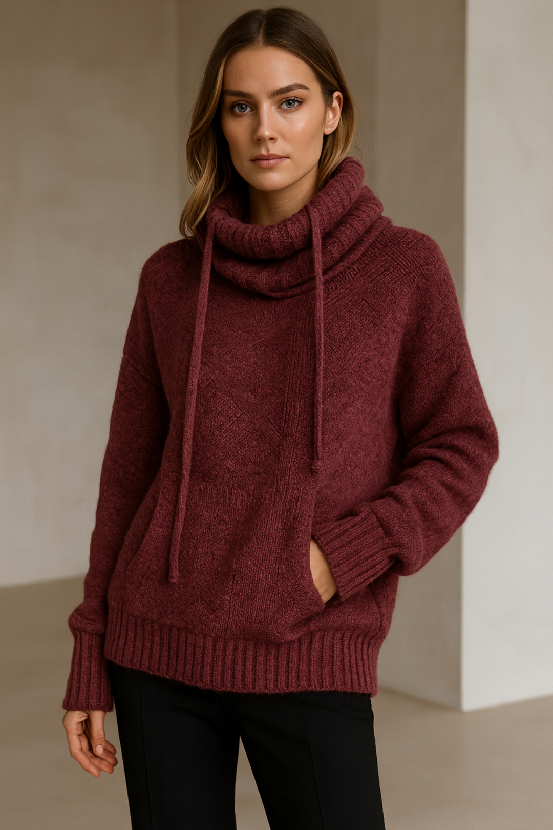 Xena | Long Sleeve Sweater mit Tasche