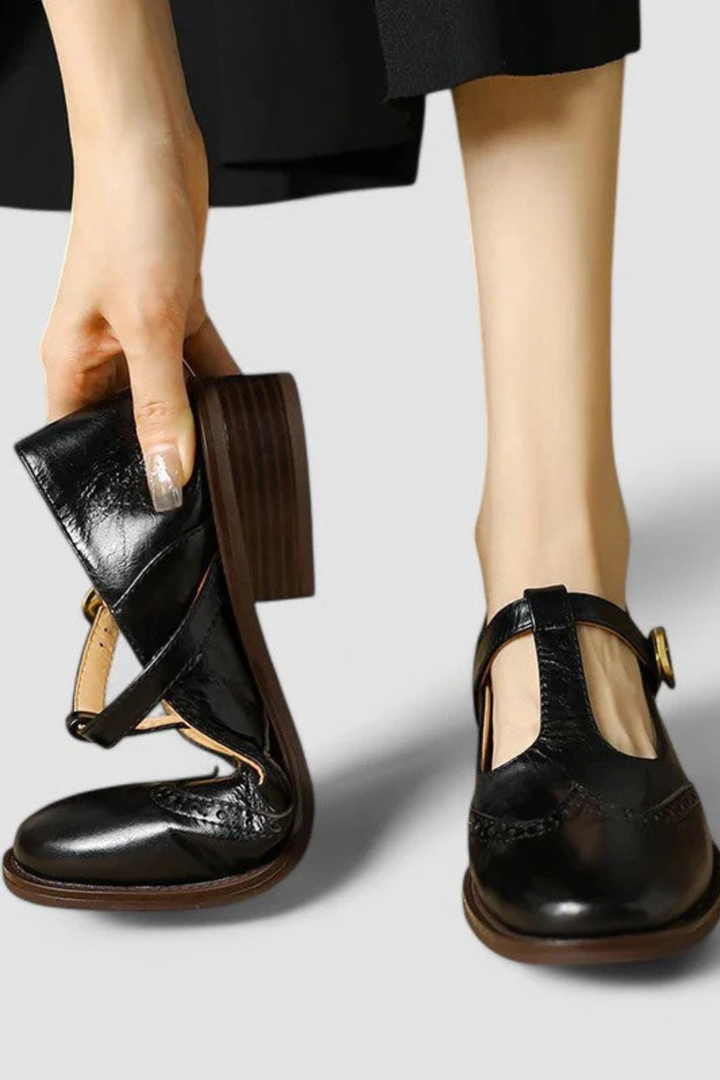 Livia | Klassische Ledersandale