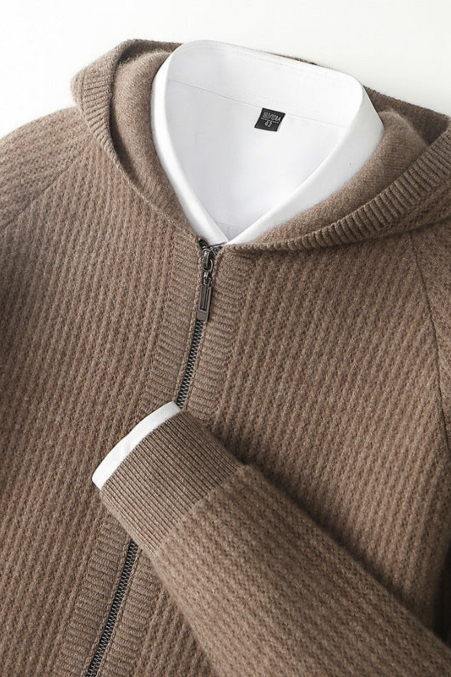Sorrano Cashmere Zip Hoodie