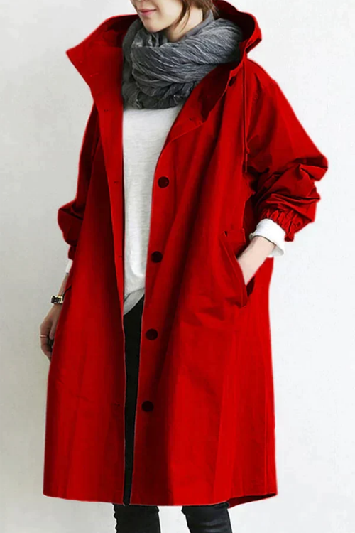 Dolly Stilvoller Trenchcoat - Rot