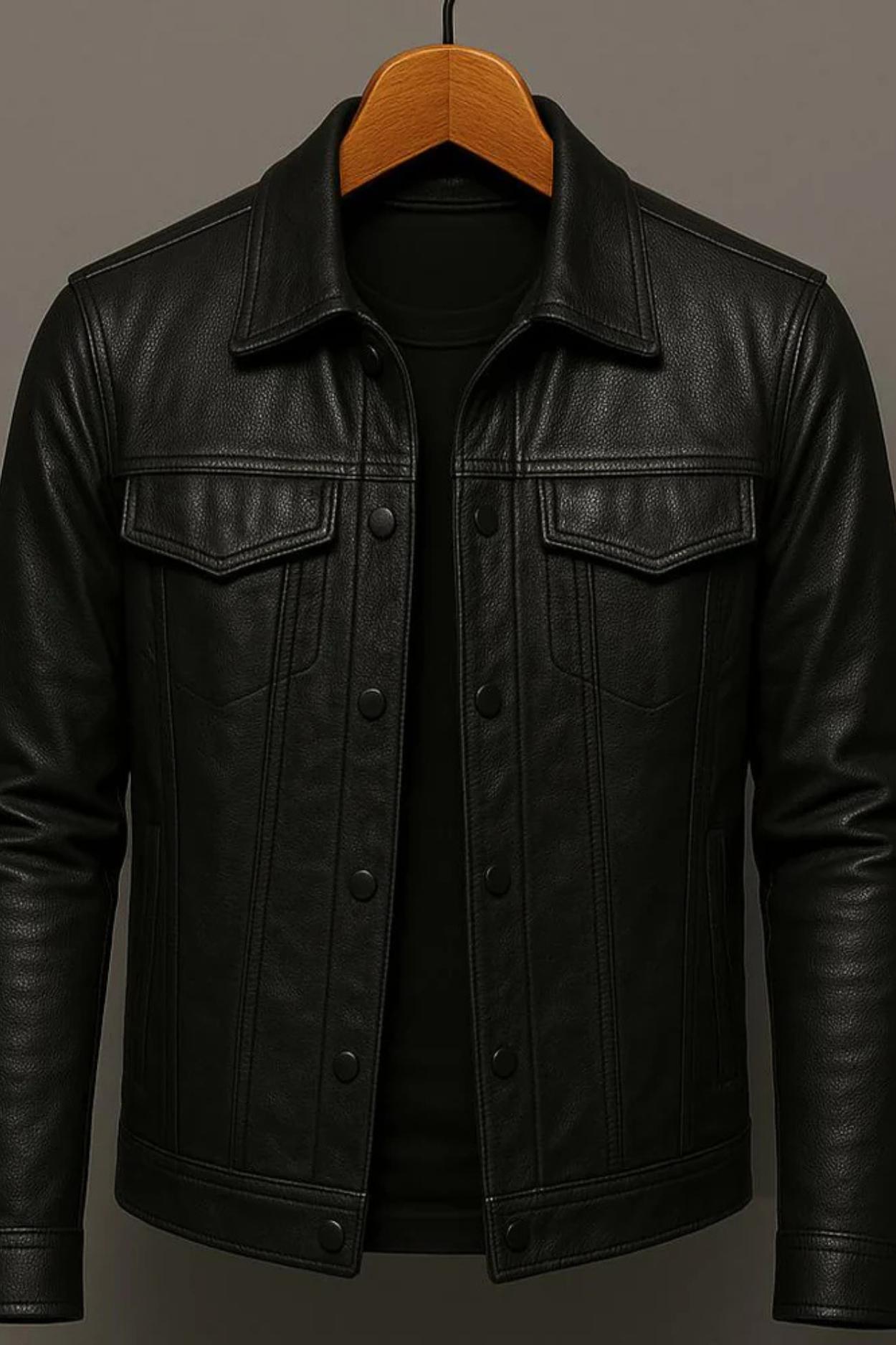 Robin Rider Lederjacke - Schwarz