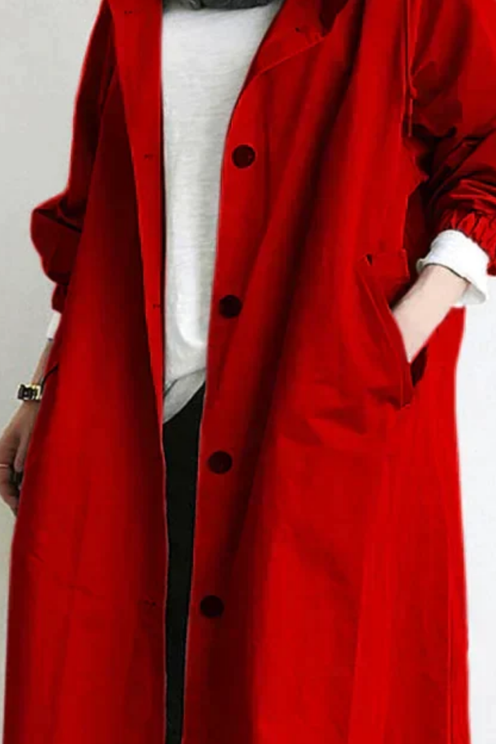 Dolly Stilvoller Trenchcoat - Rot