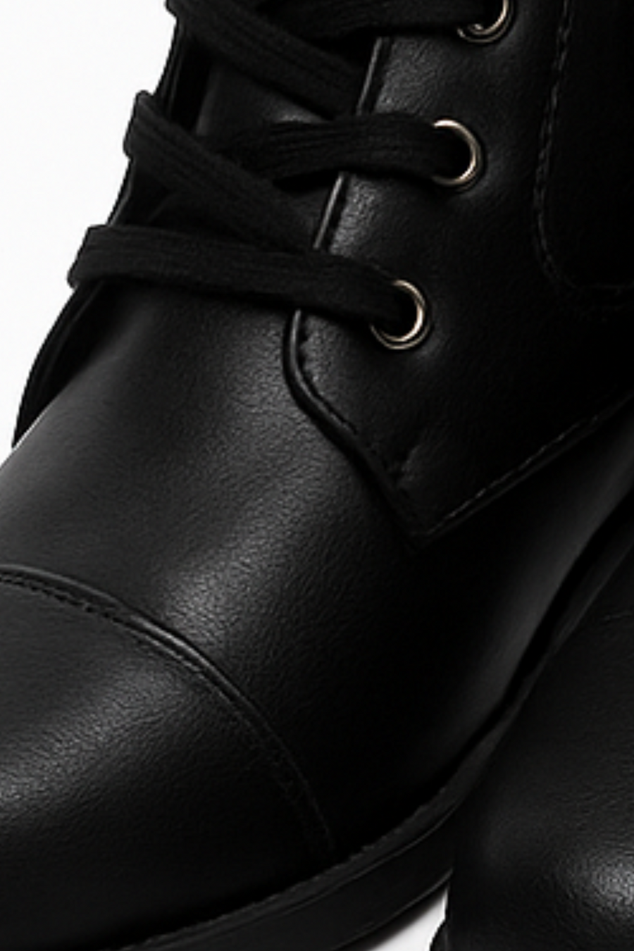 Miya Zip-Up Leather Boot Schwarz