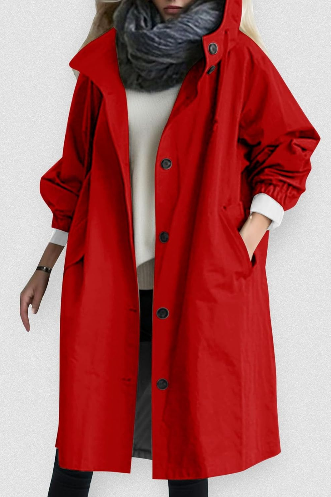 Dolly Stilvoller Trenchcoat - Rot