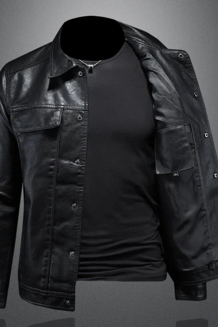 Robin Rider Lederjacke - Schwarz