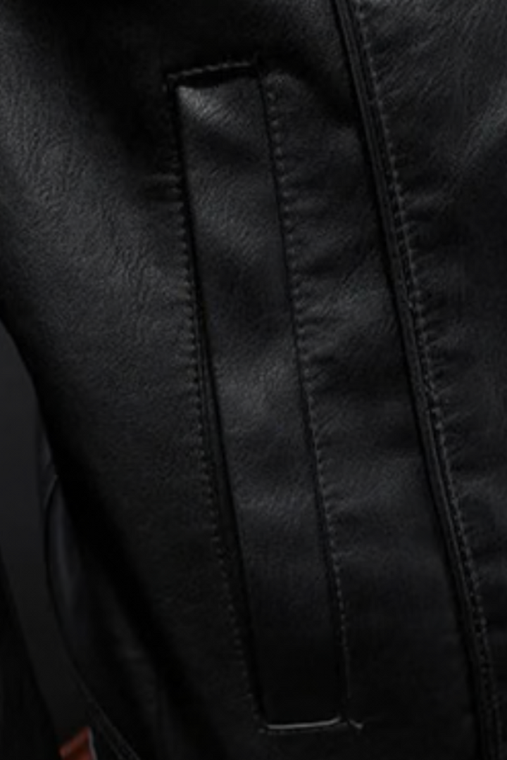 Robin Rider Lederjacke - Schwarz