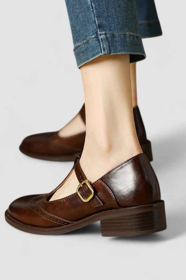 Livia | Klassische Ledersandale