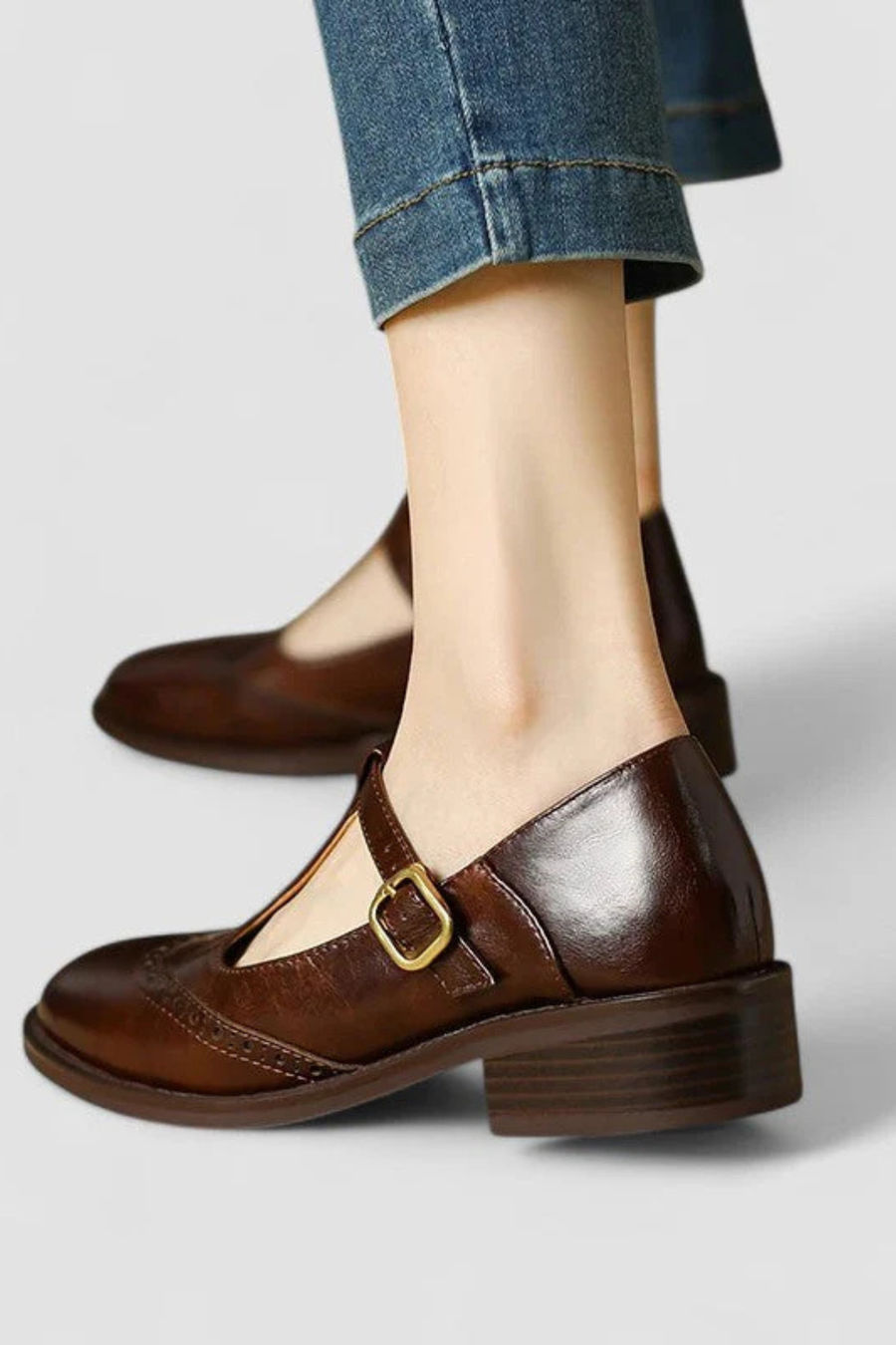 Livia Classic Strappy Leather Comfortable Sandal Shoes