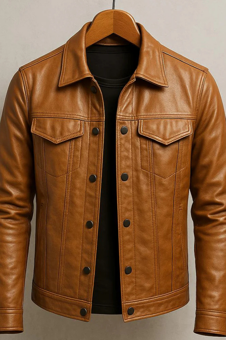 Robin Rider Lederjacke - Braun