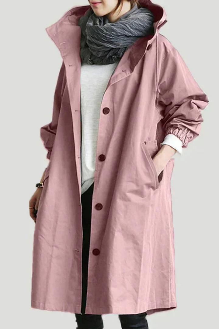 Dolly Stilvoller Trenchcoat - Rosa