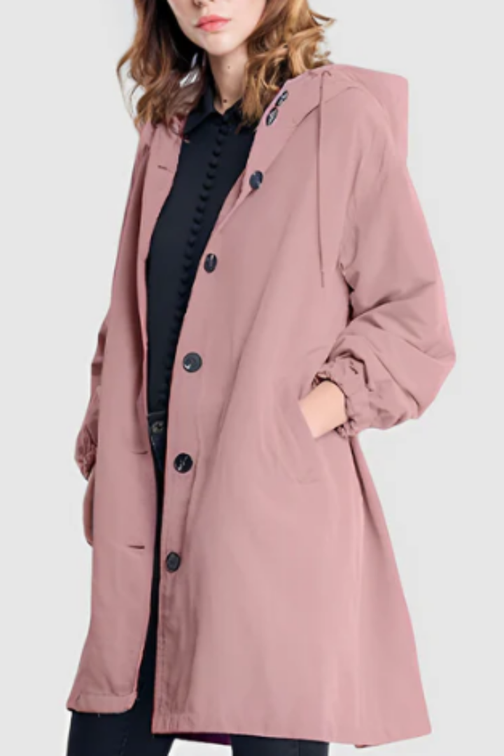 Dolly Stilvoller Trenchcoat - Rosa