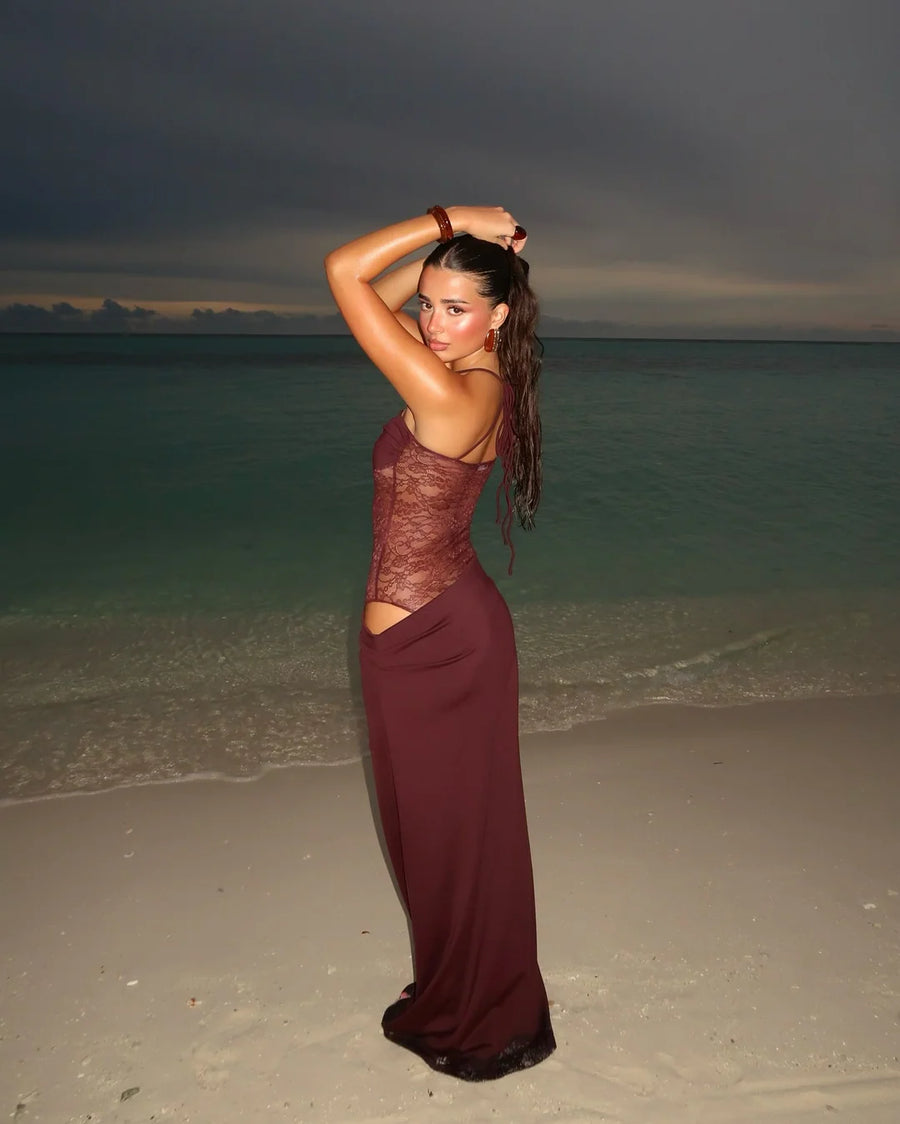 Darla Lace Cut-Out Maxi Dress