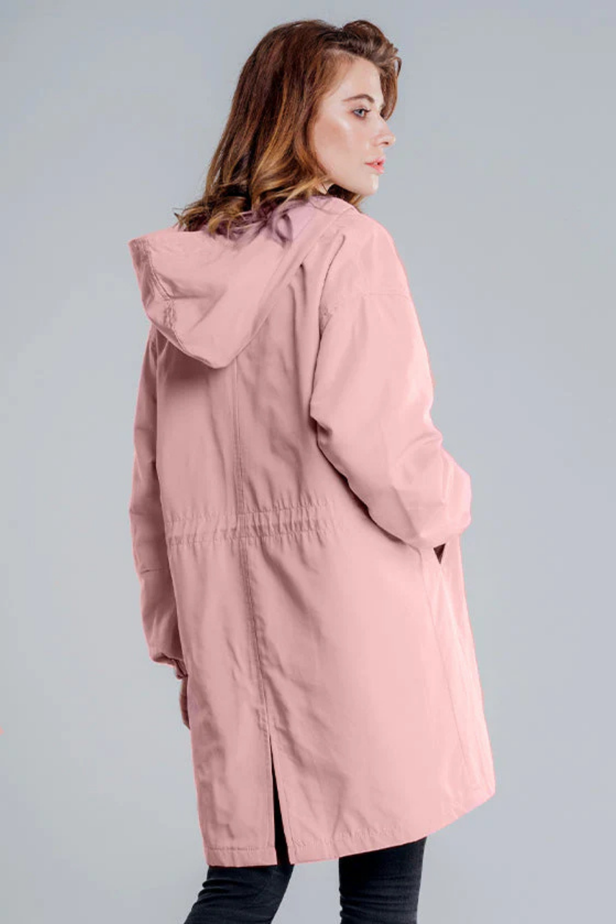 Dolly Stylish Trench Coat Pink