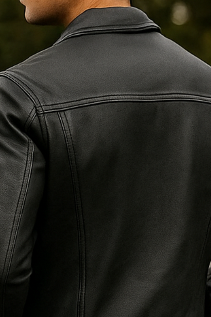 Robin Rider Lederjacke - Dunkelgrau