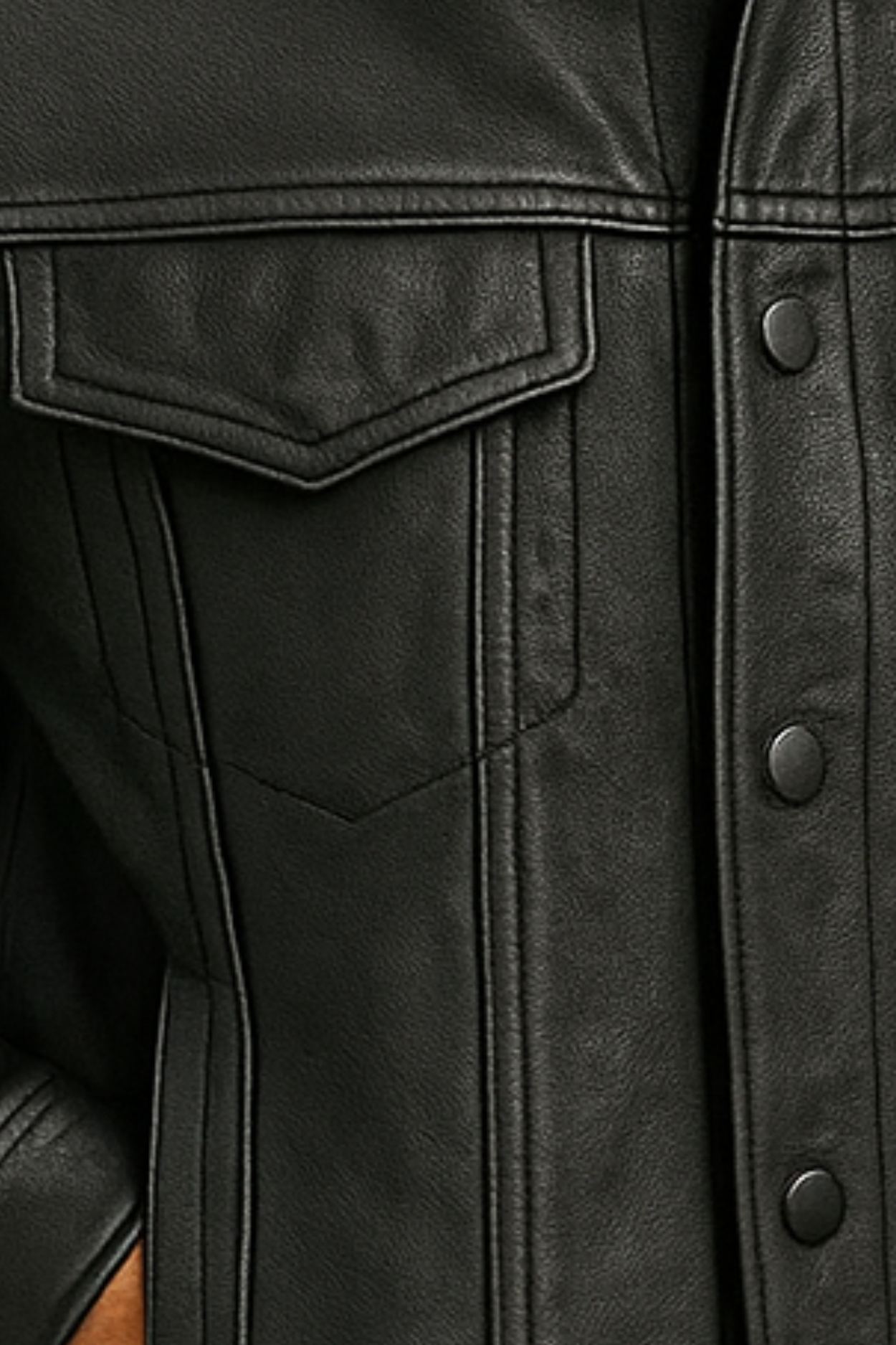 Robin Rider Lederjacke - Dunkelgrau