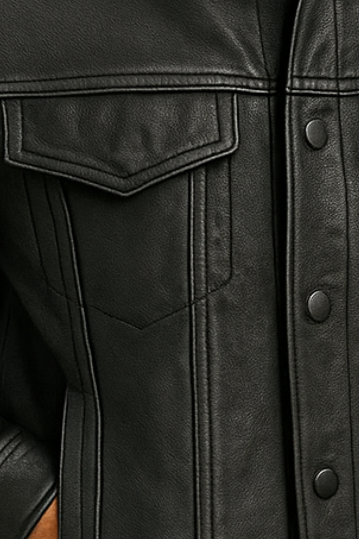 Robin Rider Lederjacke - Dunkelgrau