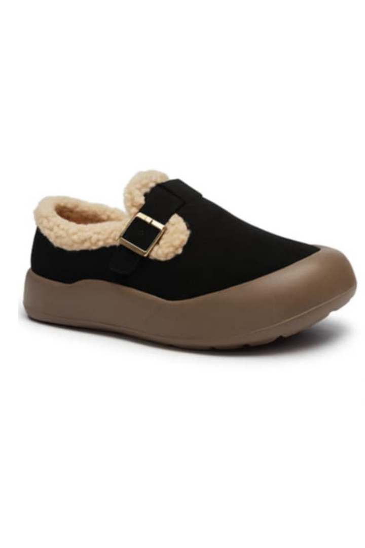 Ivory Bequeme Schuhe mit Fleecefutter - Schwarz