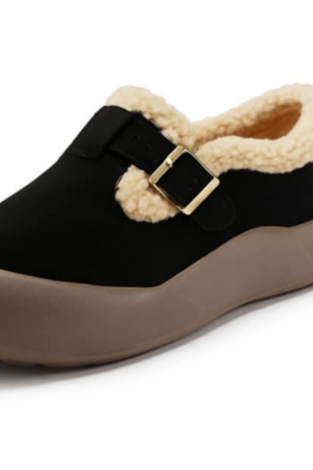 Ivory Bequeme Schuhe mit Fleecefutter - Schwarz