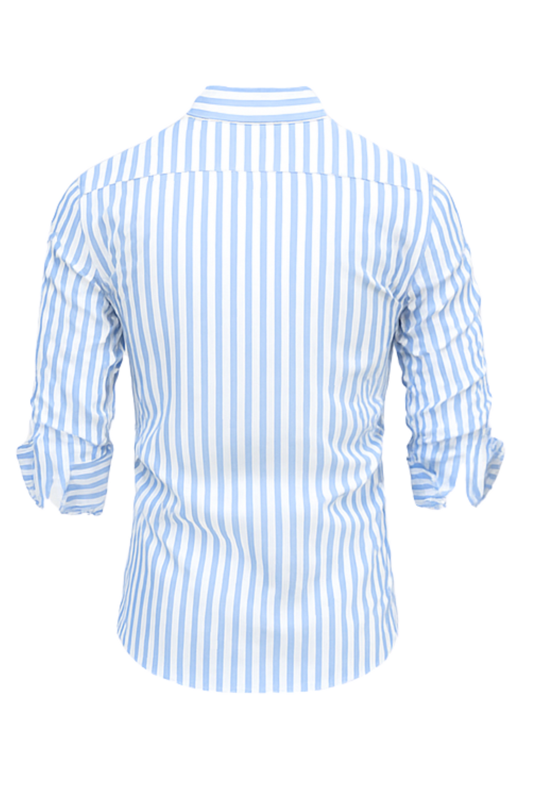 William Elegantes Gestreiftes Hemd - Hellblau