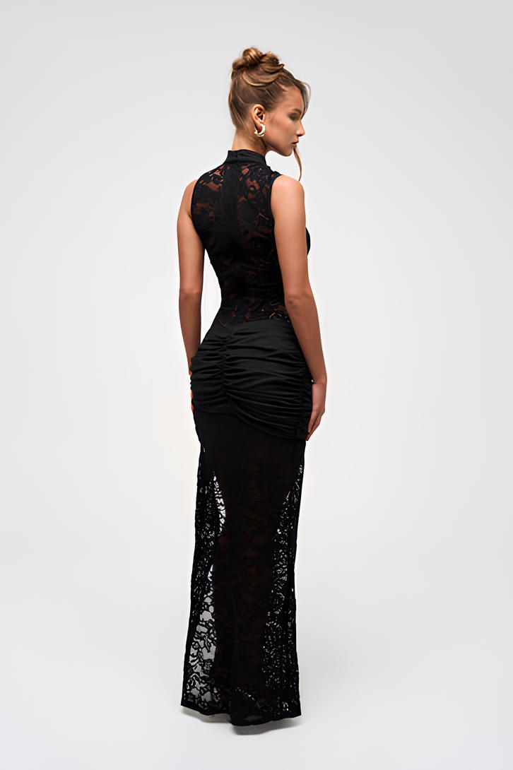 Talina | Maxikleid mit goldenen Akzenten