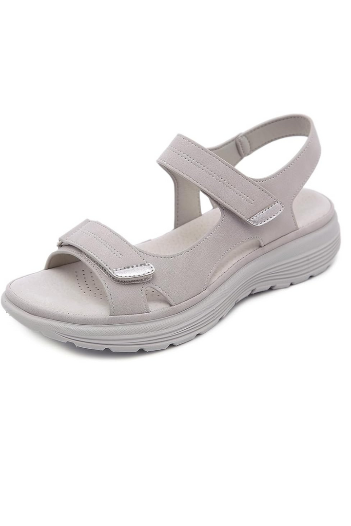 Tonya Orthopädische Ledersandalen - Grau